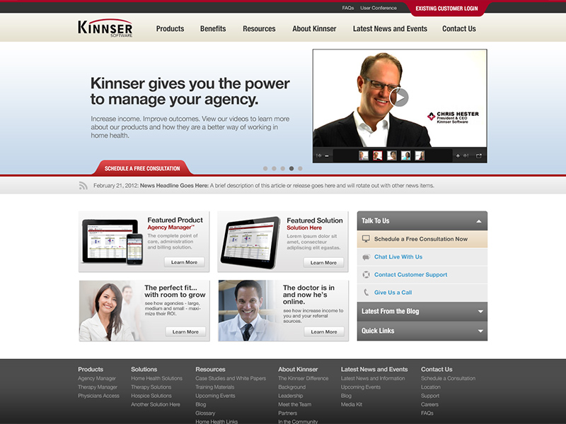 Landers Brannon Portfolio Kinnser Software